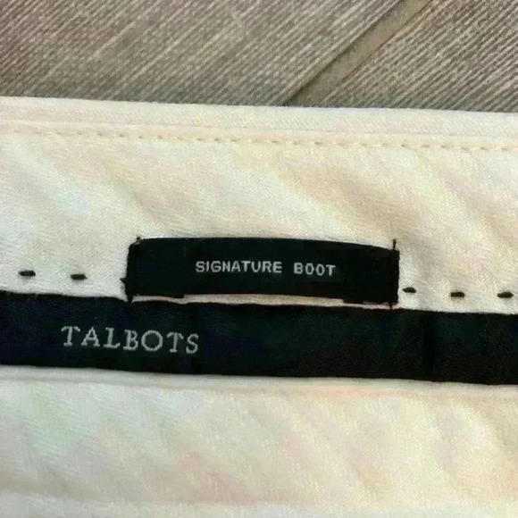 Talbots Signature Boot Pants‎ Size 14 Petite 14P Cream - Picture 3 of 6